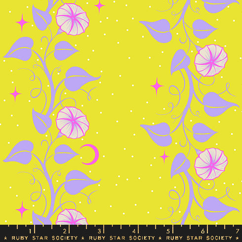 Glow Garden Moon Vines in Citron RS2114 14 - Ruby Star Society Sold by the Half Yard